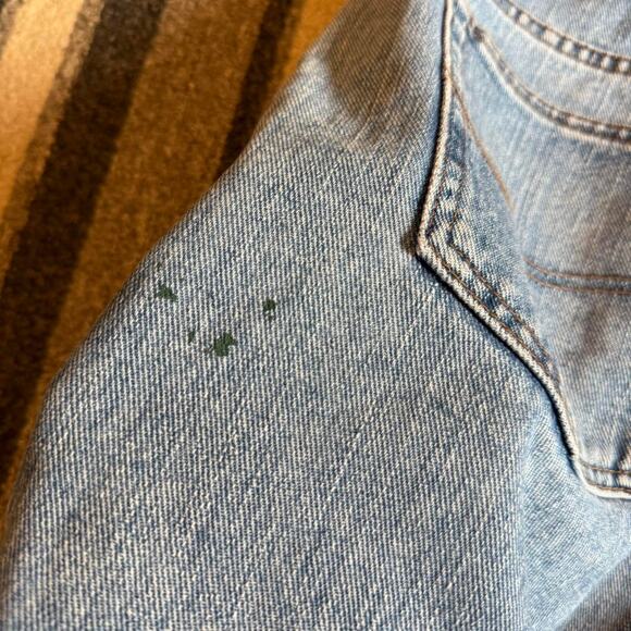 Lee Y2K Skater Grunge Baggy Blue Denim Jorts Sz.36 - Picture 5 of 7